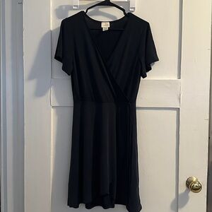Caution To The Wind Navy Blue Wrap Dress
